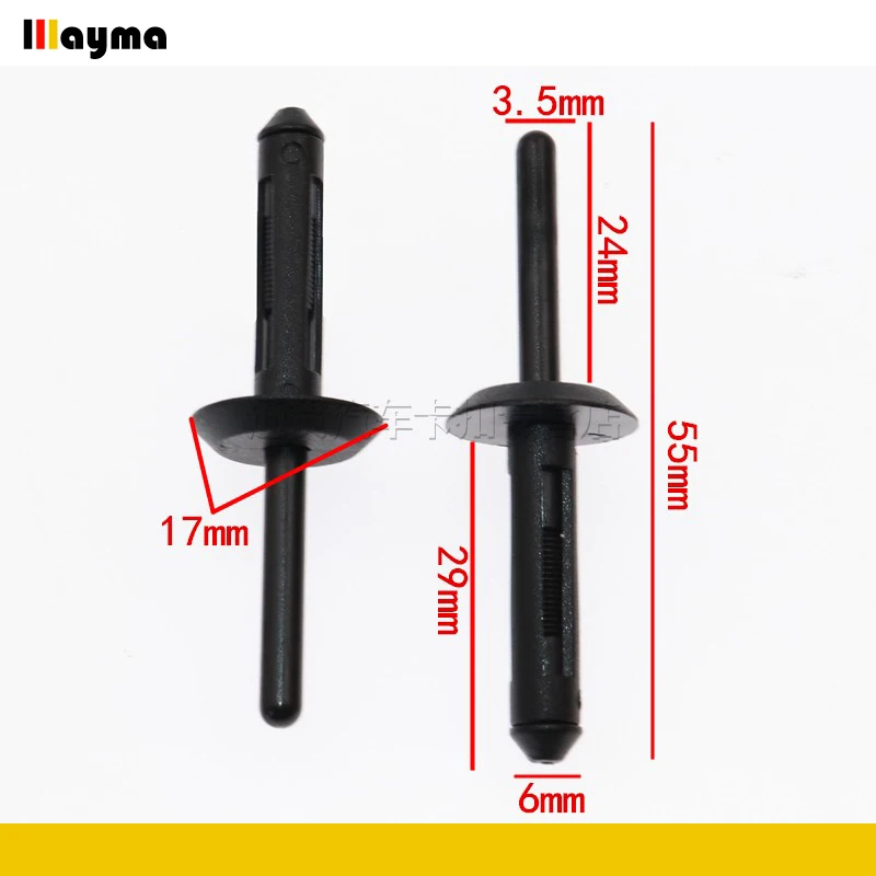 Высококачественная пластиковая заклепка для автомобильного бампера BMW 3 серии E90