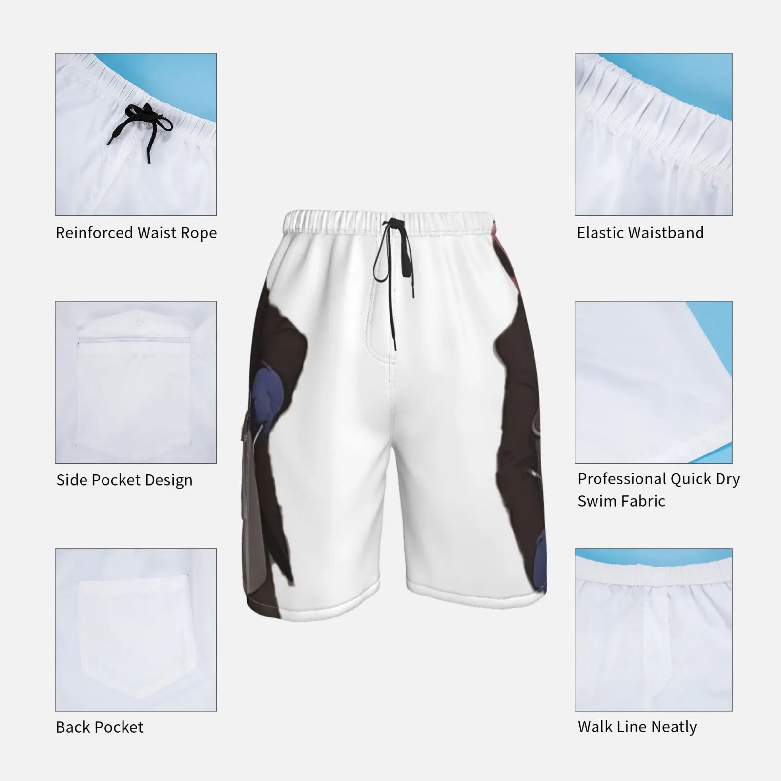 Пляжные шорты с надписью Babish: известный Чили офис США цифровое изображение