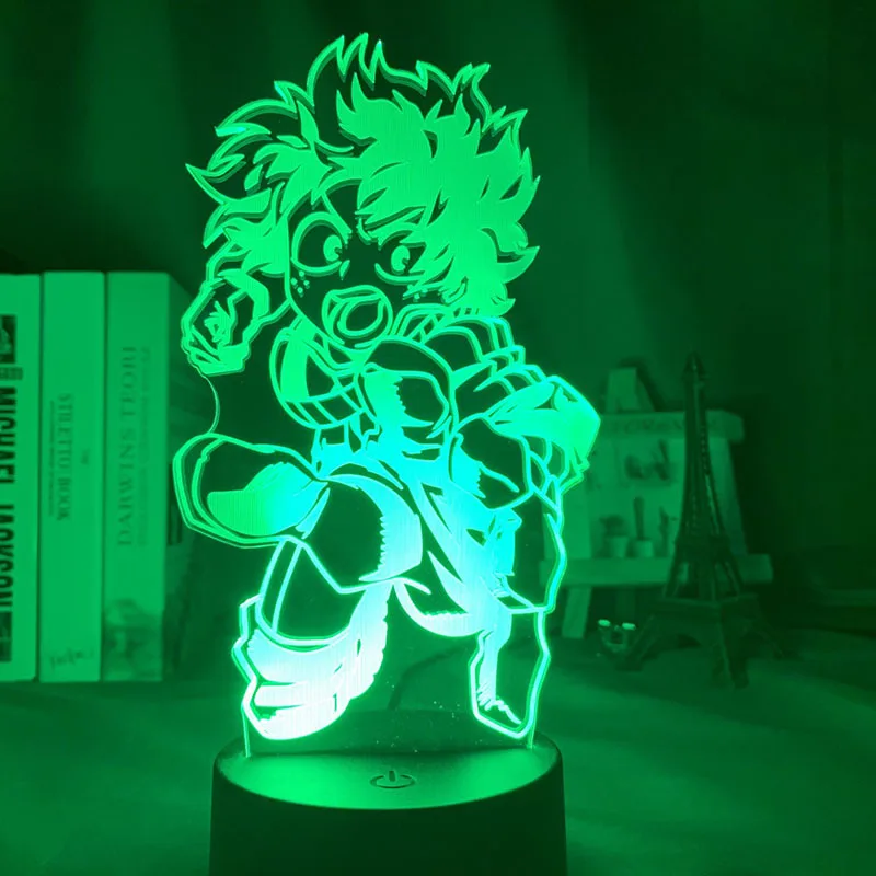 

3d Lights Animation My Hero Academia Creative Gifts for Kids Led Acrylic Night Lights Lamp Child Room Decor Aesthetic