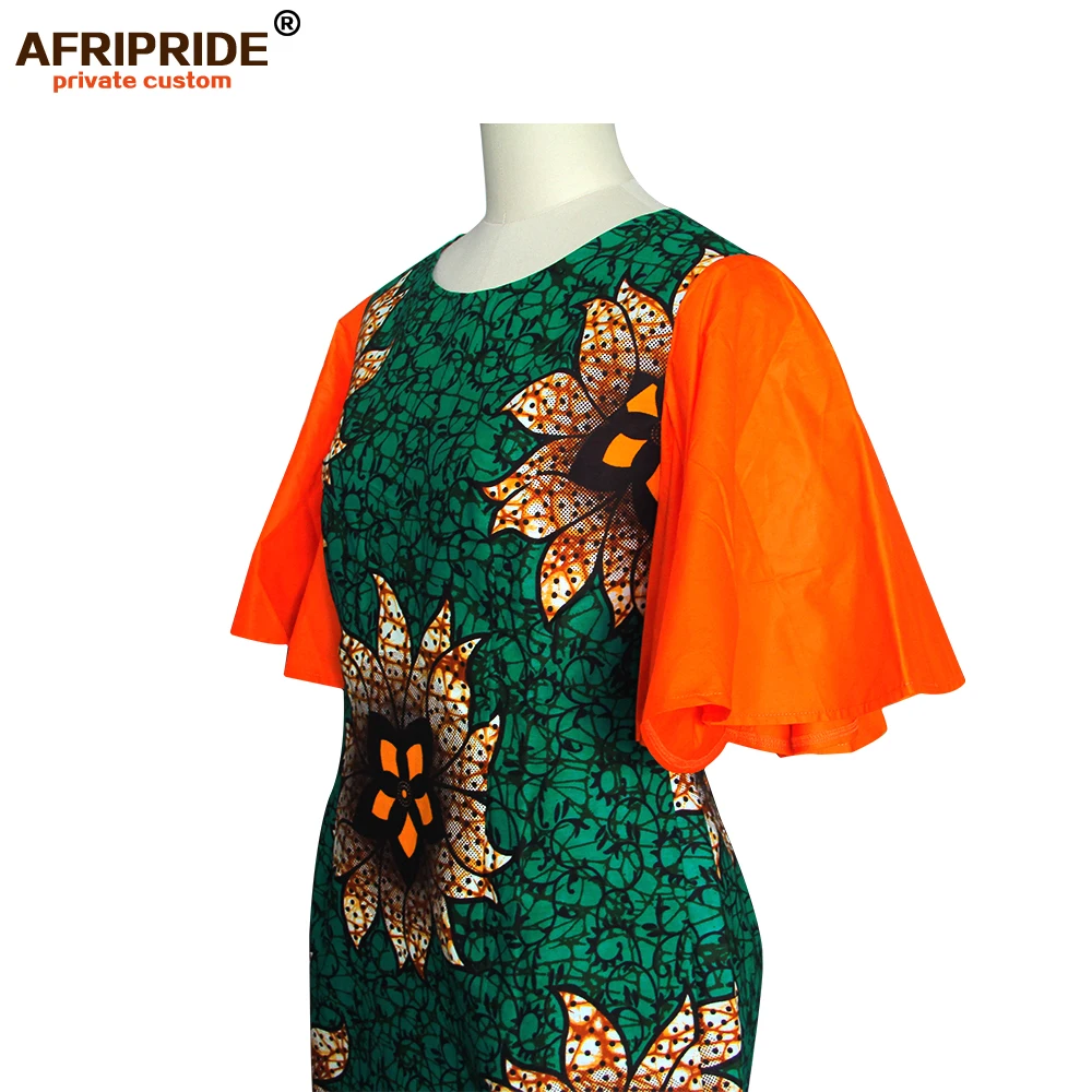 Женское облегающее платье в африканском стиле с короткими рукавами бабочками и