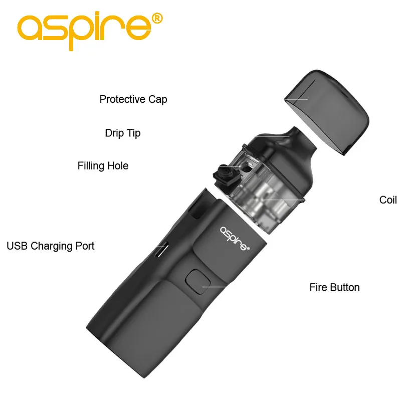 Набор электронной сигареты Aspire Breeze NXT Vape 5 4 мл бак атомайзера испаритель