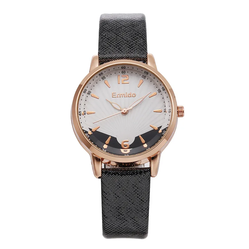 

100pcs / lot Korean fashion student women's watch women's small belt fashion watch quartz watch
