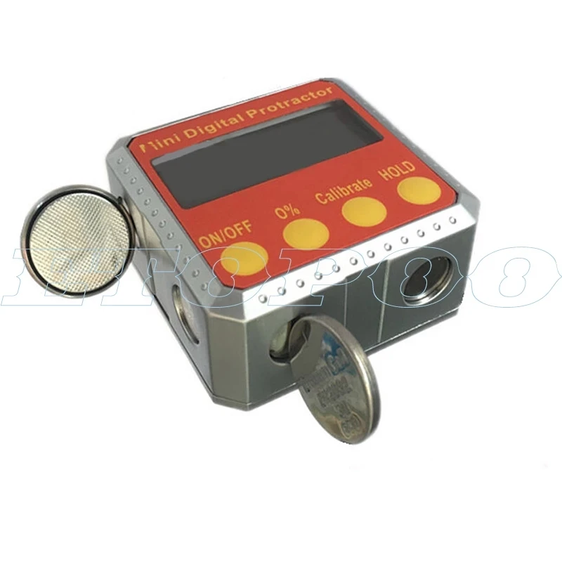 Цифровой мини транспортир инклинометр коническая коробка уровень цифровой