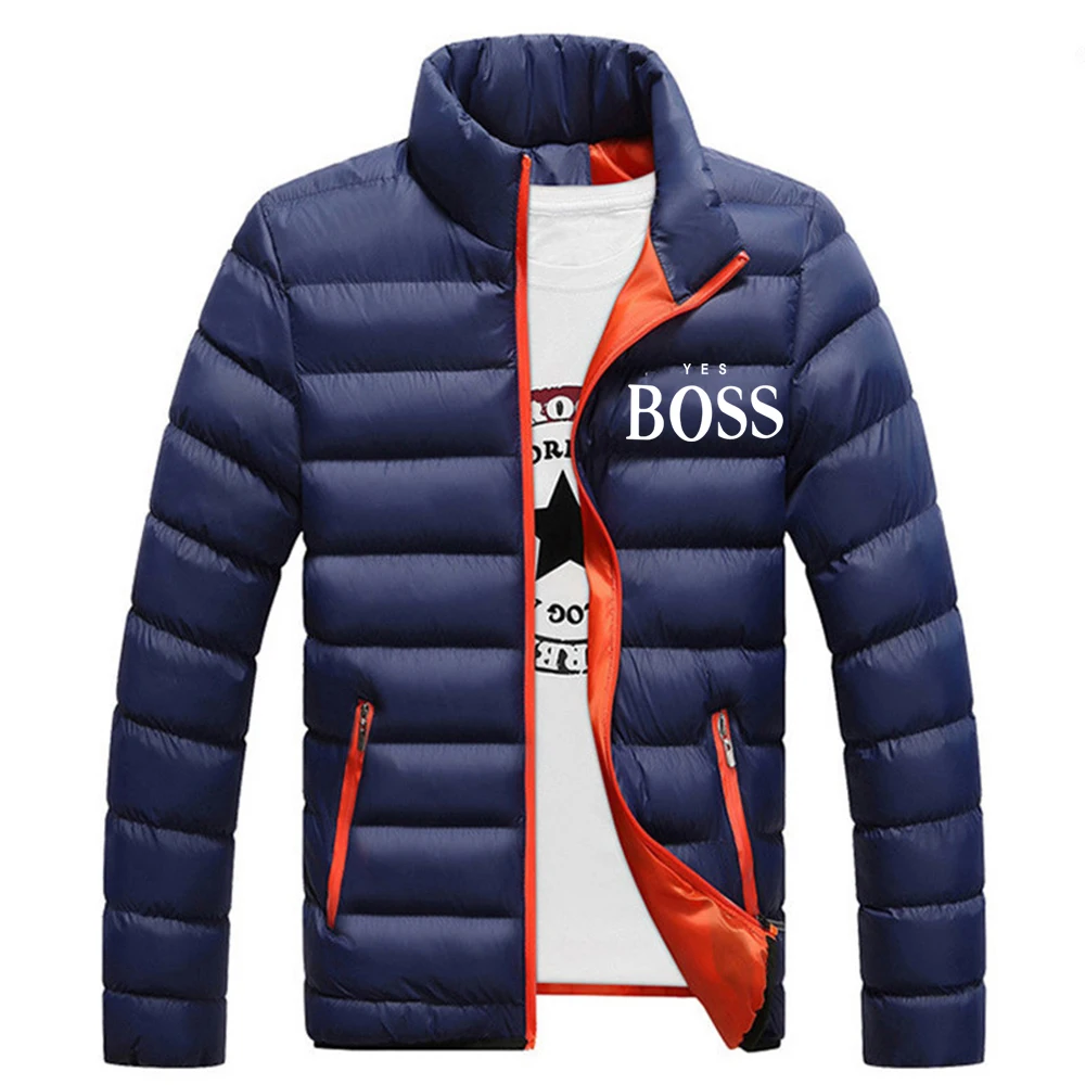 

Thick warm jacket casual business boss winter warm jacket men's slim casual men parker jacket women thick coat jacket