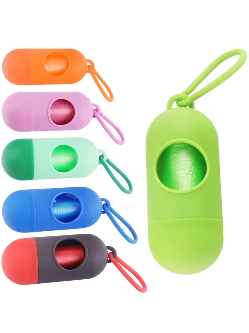 Practical Pet Dog Poop Bag Dispenser Cat Waste Garbage Holder Bags Set Animal Collector Trash Clean Supplies | Дом и сад