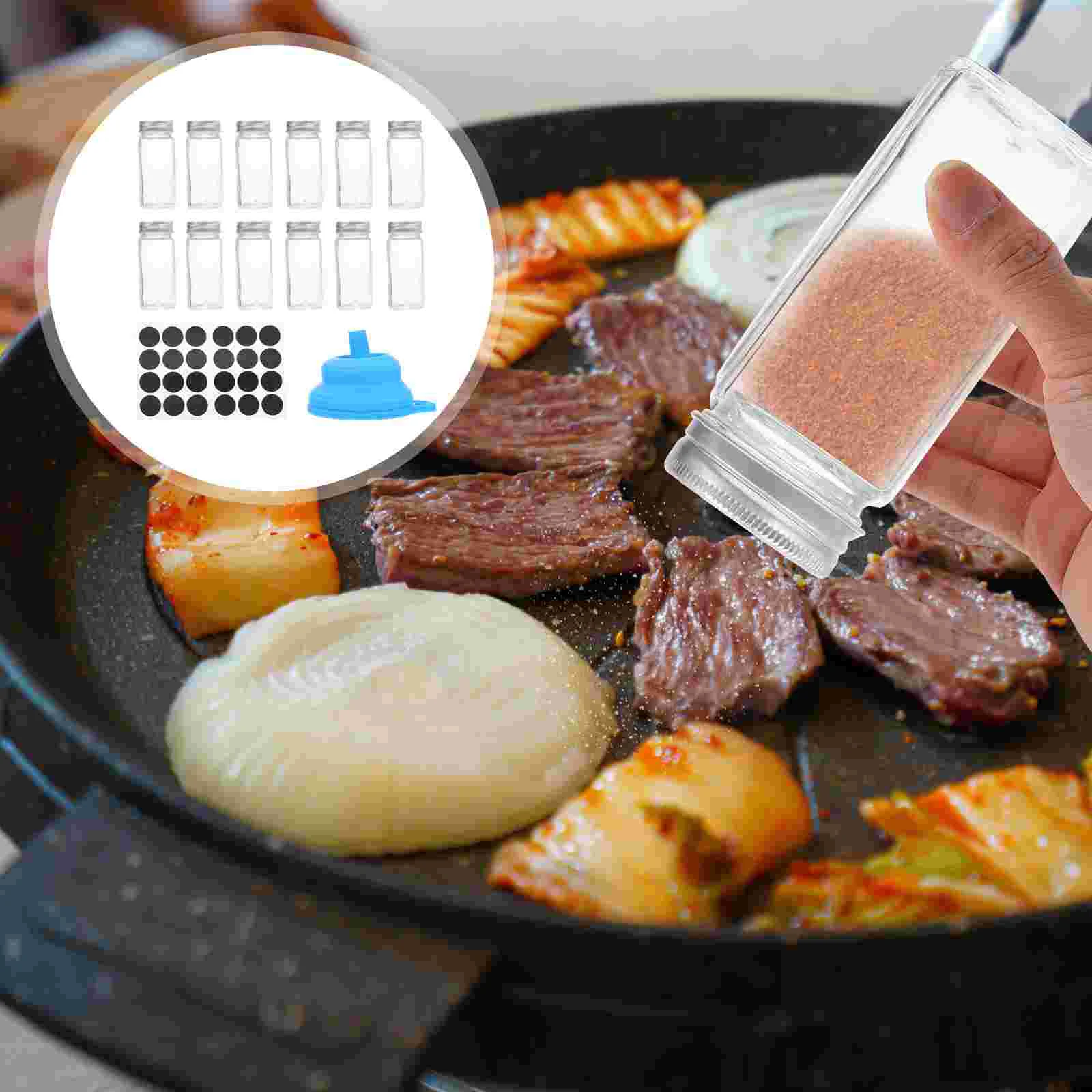 

1 Set Camping Spice Jar Salt Pepper Bottle Household BBQ Seasoning Jar
