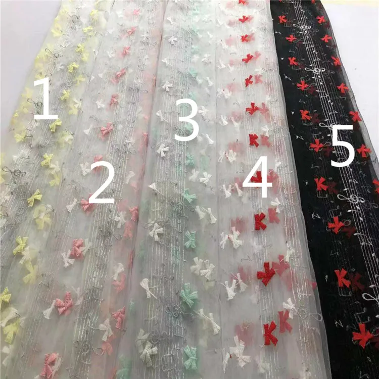 

Из сетчатой ткани свежий Примечания вышивка; Женская, детская одежда юбка свадебное платье вышивка ткани