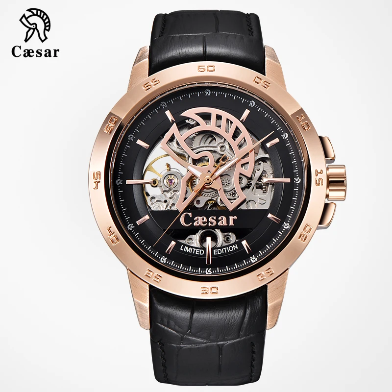 Caesar синие золотые военные автоматические модные спортивные мужские