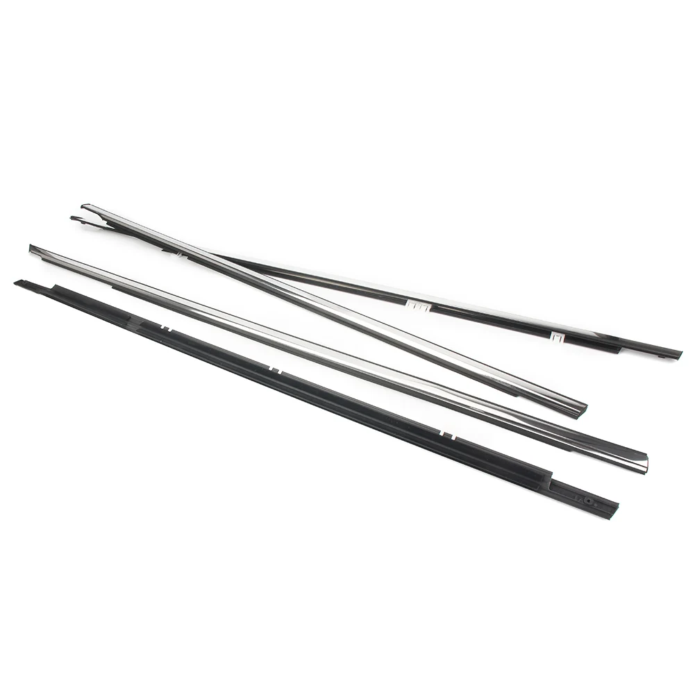 4 шт. хромированные резиновые уплотнители для автомобильных окон и дверей