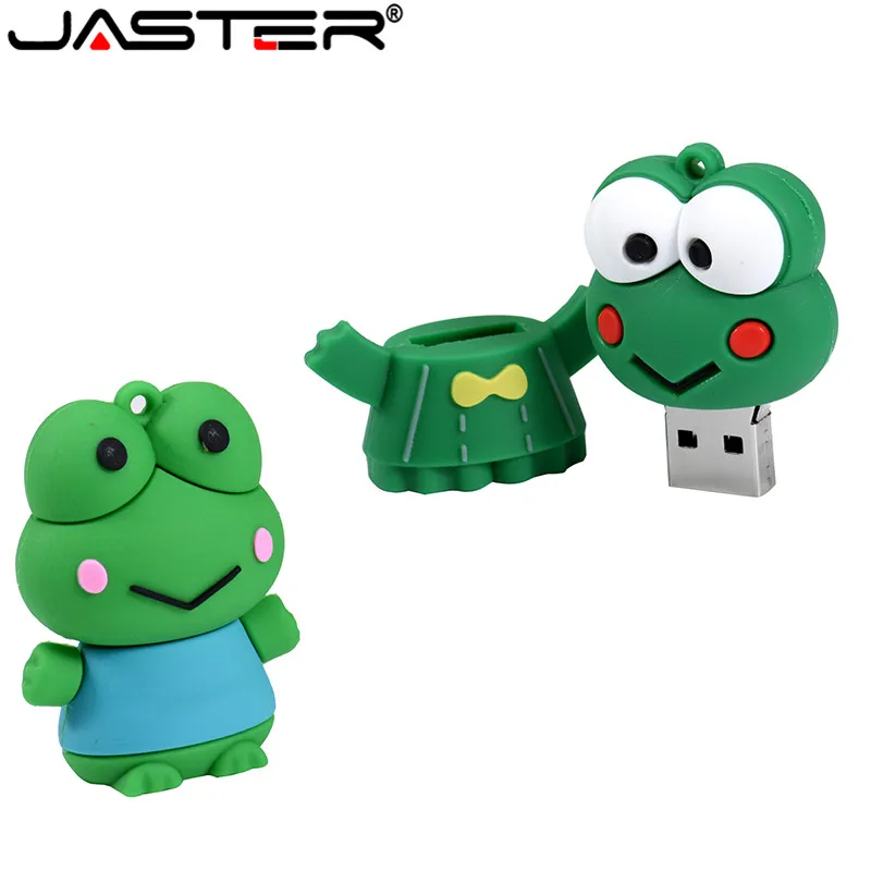 JASTER мультяшная Милая лягушка модель usb2.0 4 ГБ 8 16 32 64 флеш накопитель USB флешка