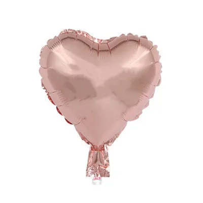 rose gold 10 шт./партия, 10 дюймовые воздушные шары в форме сердца, свадебные украшения на день рождения, День Святого Валентина, Вечерние Декорации, воздушные надувные шары, подарок для детей - Цвет: rose gold