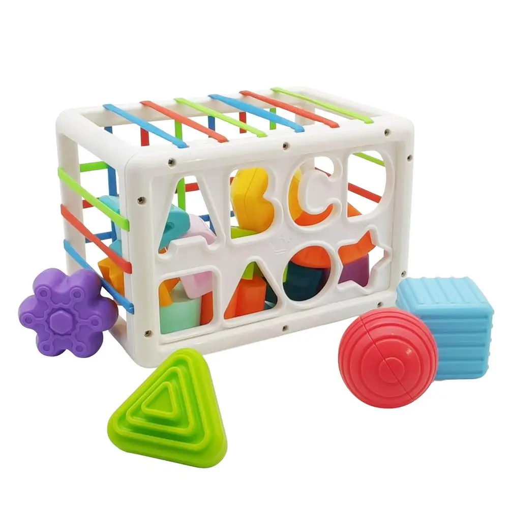 

New Colorful Shape Blocks Sorting Game Baby Montessori Learning Educational Toys For Children Bebe Birth Inny 0 12 Months Gift