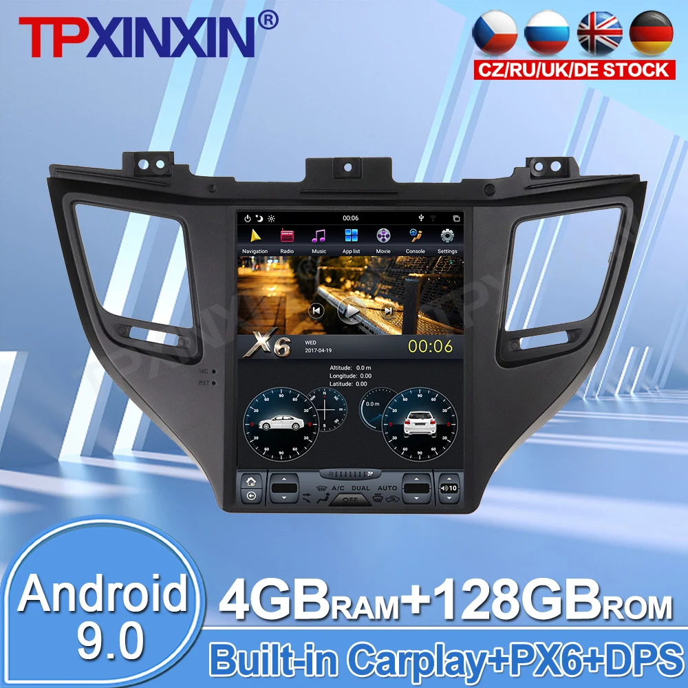 Автомагнитола на Android для Hyundai Tuscon мультимедийный проигрыватель с сенсорным