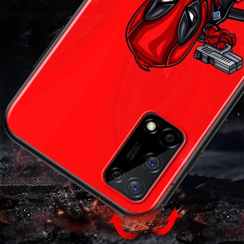 

Marvel Deadpool Avengers Super Hero For Huawei Honor V30 30S 30i 30 View 20 V20 20E 20i 20S Lite Pro Plus 5G Black Phone Case