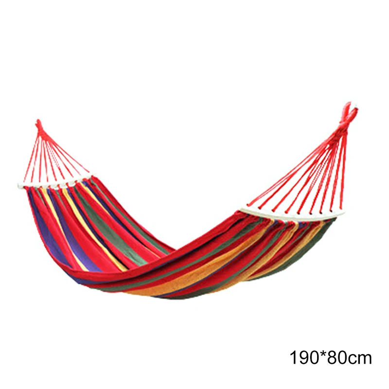 

Double Wide Thick Canvas Hammock Portable Outdoor Camping Garden Hanging Swing Hammock XR-Hot