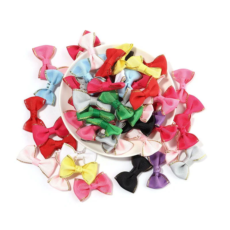 

30pcs 23x38mm Colors Solid Ribbon Bows Clips Hairpin Girl's Hair Bows Boutique Hair Clip Headware Kids Hair Accessories