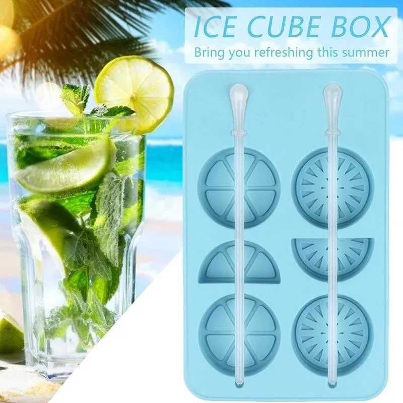 

Creative Lemon Shape Ice Cube Tray Honeycomb Ice Cube Food Flexible Molds Mold For Whiskey Silicone Cocktail Ice Grade U4Y5