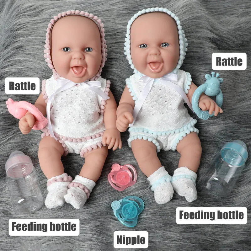 12 дюймов reborn doll 30 см реалистичный силикон bebe body водонепроницаемый имитация