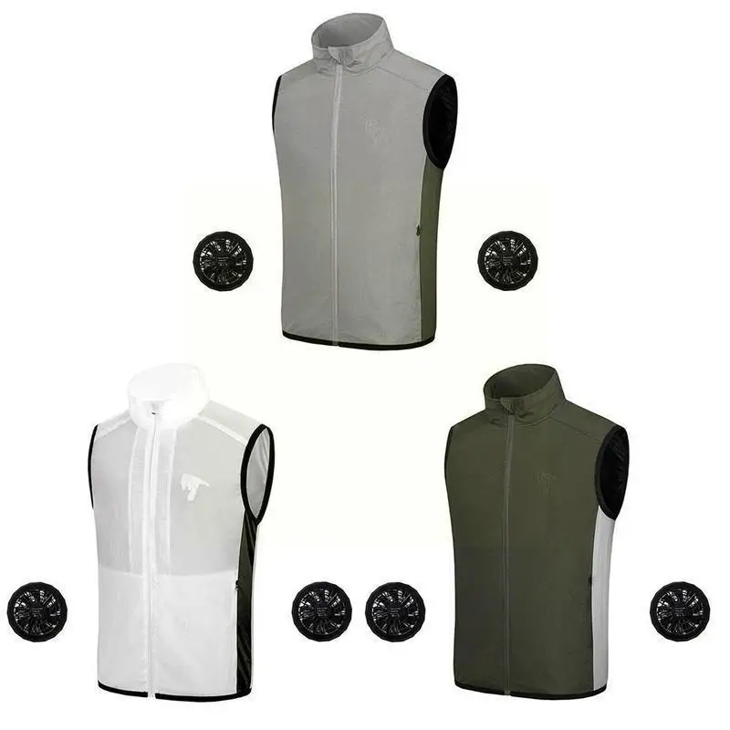 Жилет для вентилятора охлаждающий жилет унисекс с USB-зарядкой защитный костюма