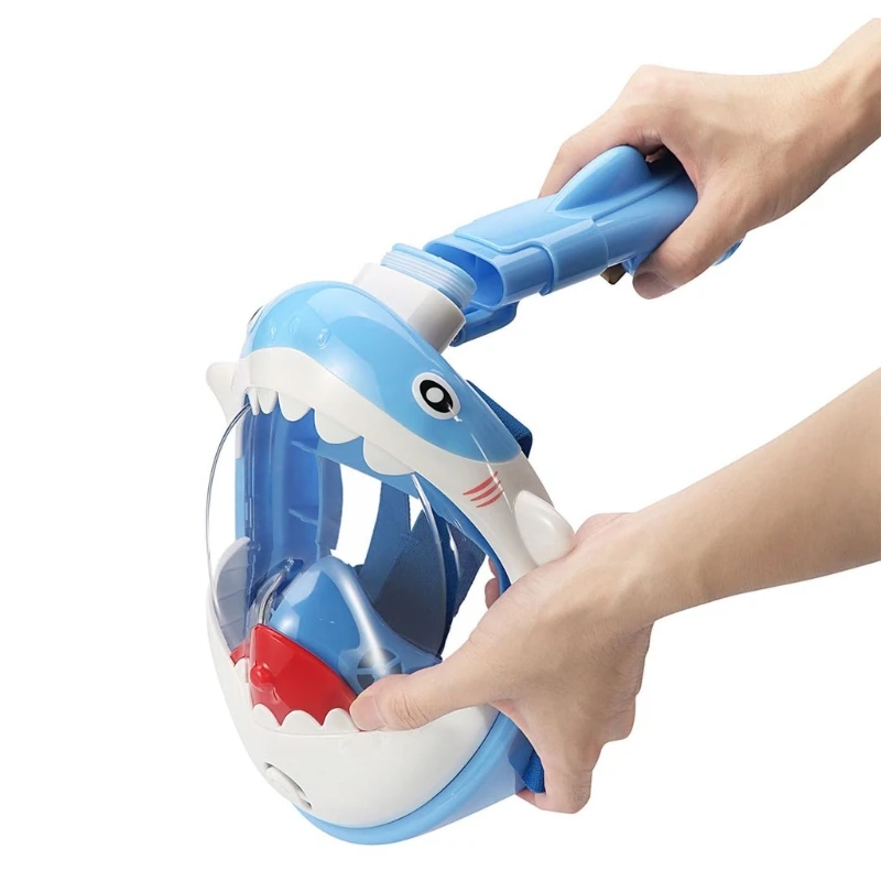 

Kids Cartoon Swimming Full Face Snorkel Mask Children Snorkeling Swimming Diving Mask Boys Girls Underwater Scuba Diving T4MF