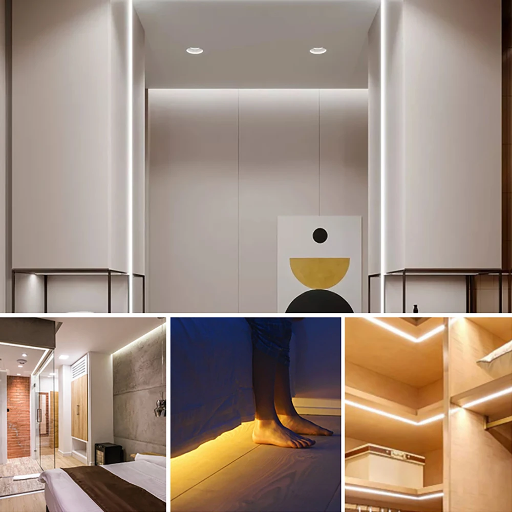 

LED Light Strip Motion Sensor Switch Dimmable USB DC 5V SMD 2835 60LEDs/M Tape Diode Bedroom Night LED Strip Light 3M/4M/5M