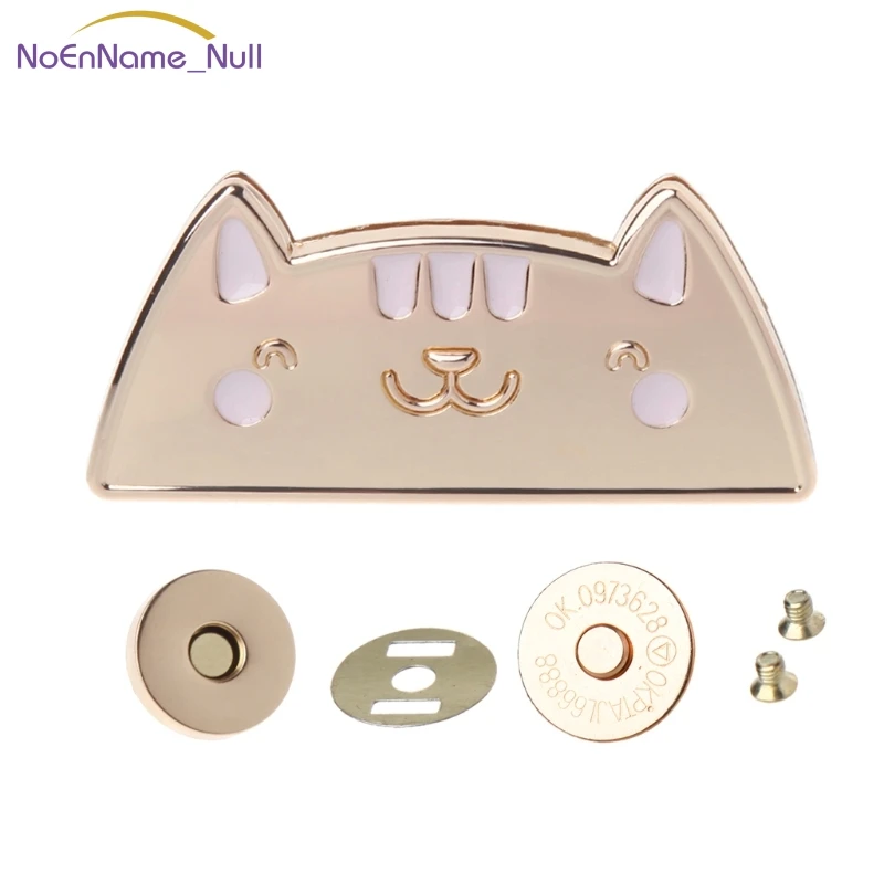 Магнитная застежка-молния Симпатичная кошка заклепки для кошельков сделай сам