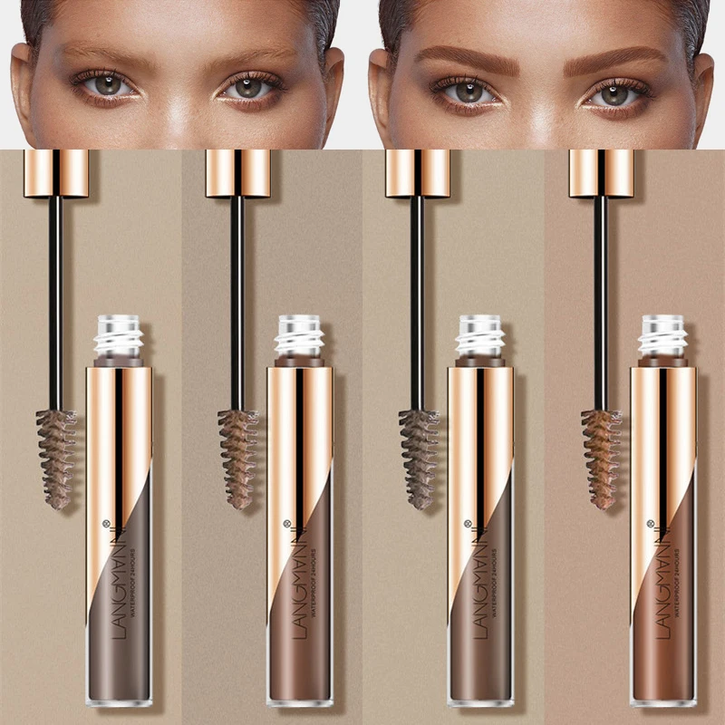 Professional Natural Pigments Tattoo Eyebrow Mascara Cream Lasting Eye Brow Tint Gel Liquid Paint Brown Black Color Makeup Tool | Красота и