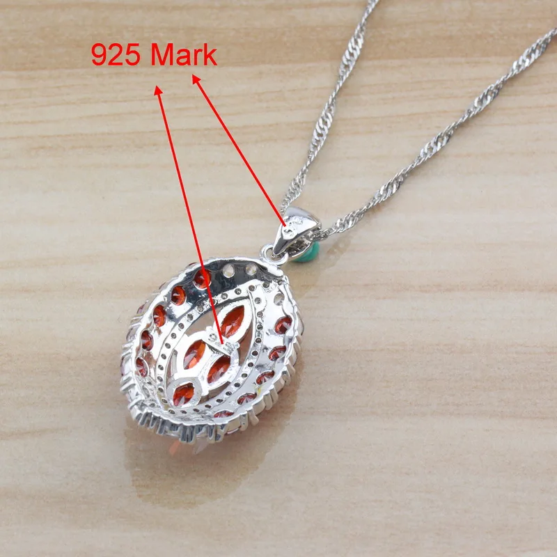 Роскошный свадебный комплект ювелирных изделий из Дубая серебристый цвет ААА +