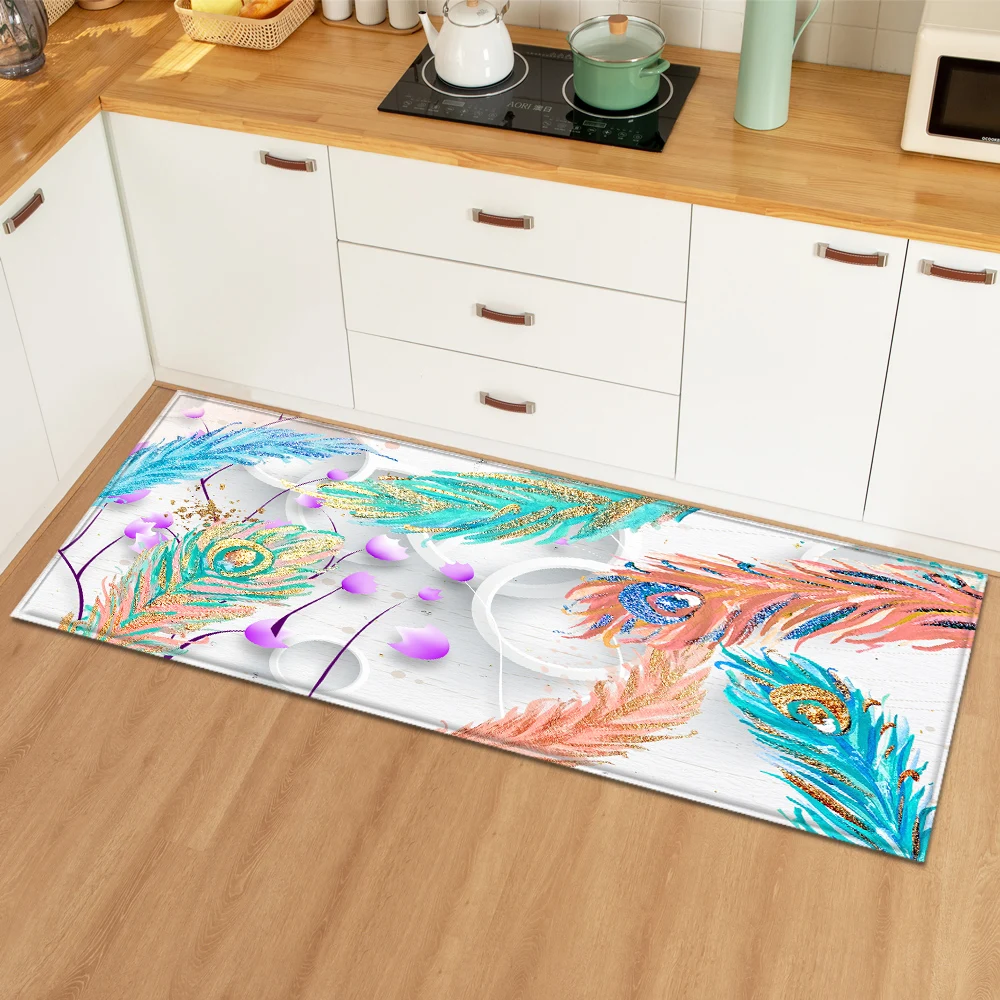 Скандинавский прямоугольный кухонный коврик входная дверь гостиная спальня