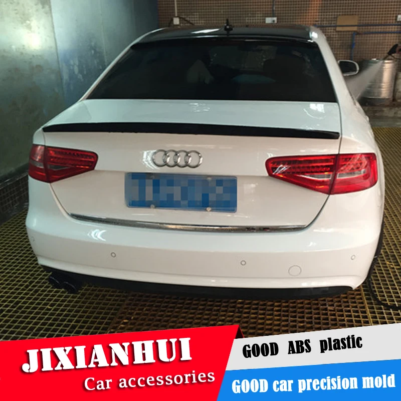 Для Audi A4 спойлер 2009 2013 GAKYV Спойлер ABS пластик Материал заднее крыло автомобиля