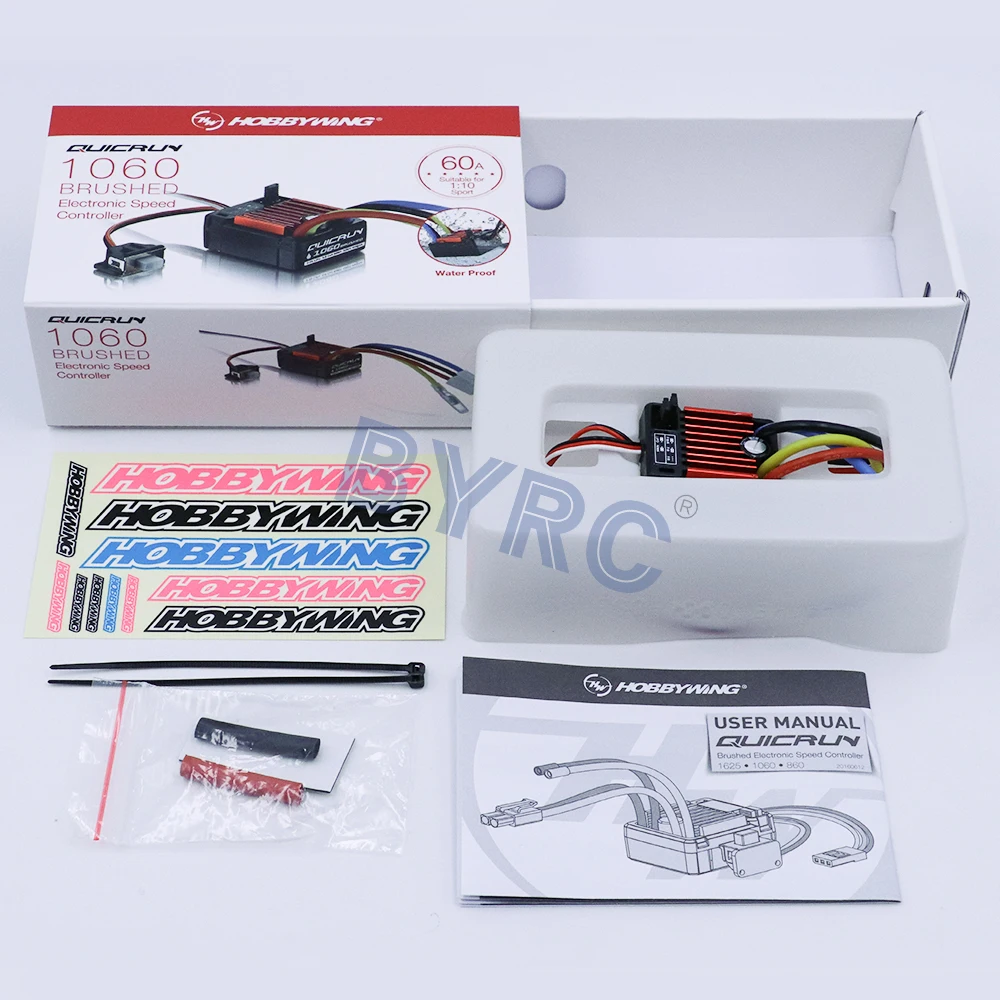 1 шт. оригинальный HobbyWing QuicRun 1060 60A матовый электронный контроллер скорости ESC для