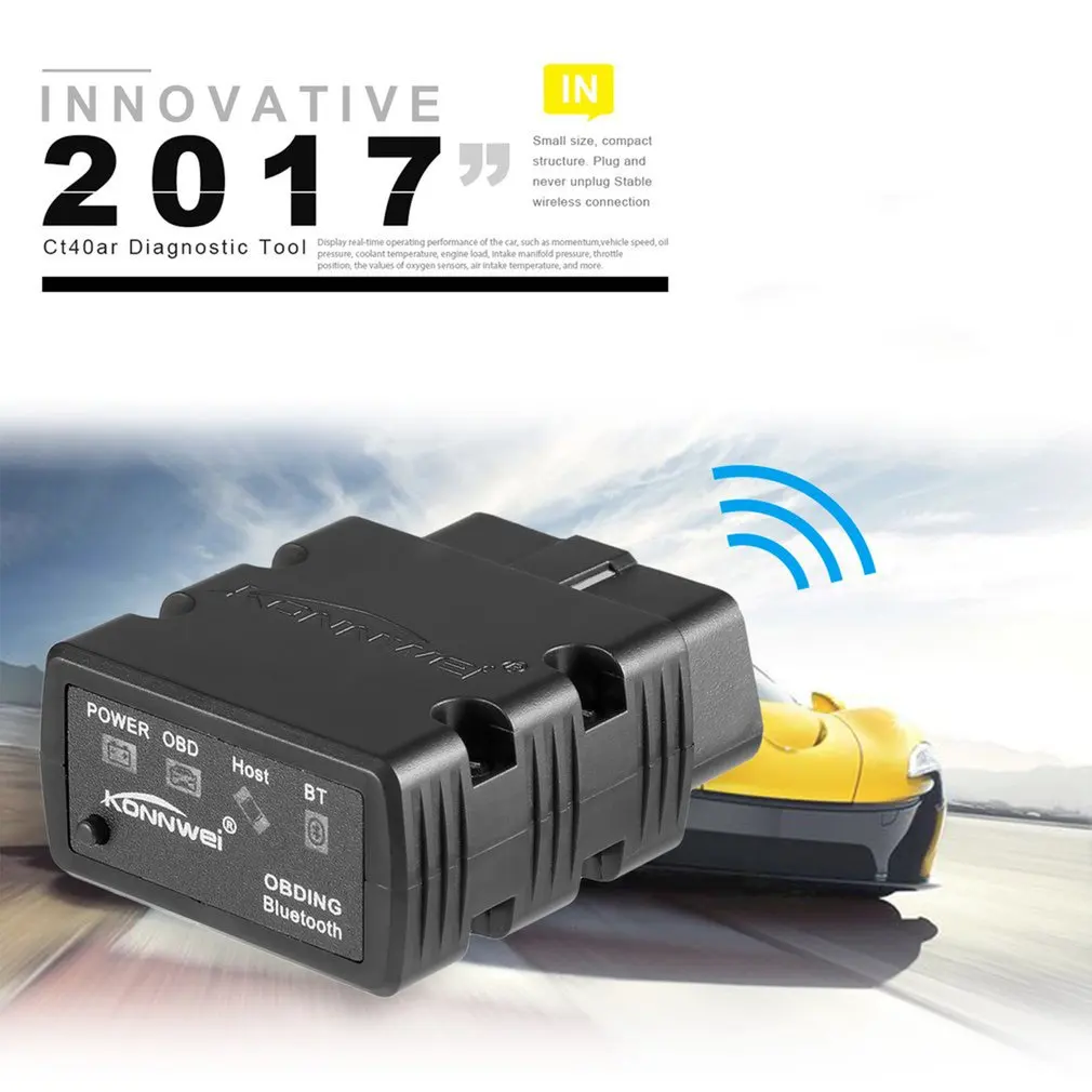 Сканер диагностический Konnwei KW902 ELM327 совместимый с Bluetooth | Автомобили и мотоциклы