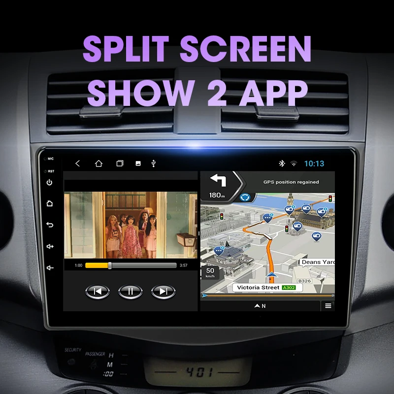 Vtopek 2G + 32G Android 9 0 автомобильный dvd-плеер для Toyota RAV4 Rav 4 2005-2013 Радио GPS навигация Wifi