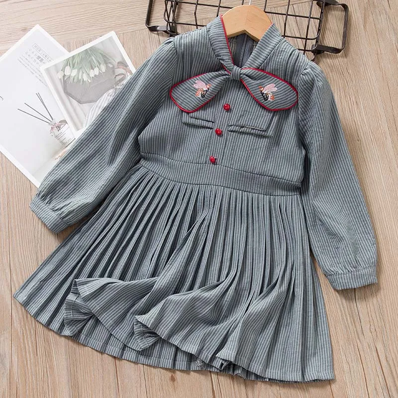 AX1257 Blue Keelorn/платья для маленьких девочек плиссированное платье с вуалью верхняя одежда для девочек, одежда сетчатый праздничный наряд детское платье-жилет с длинными рукавами - Цвет: AX1257 Blue