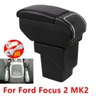 Автомобильный подлокотник для Ford Focus 2 Mk2 2005-2011, вращающийся центральный подлокотник с пепельницей