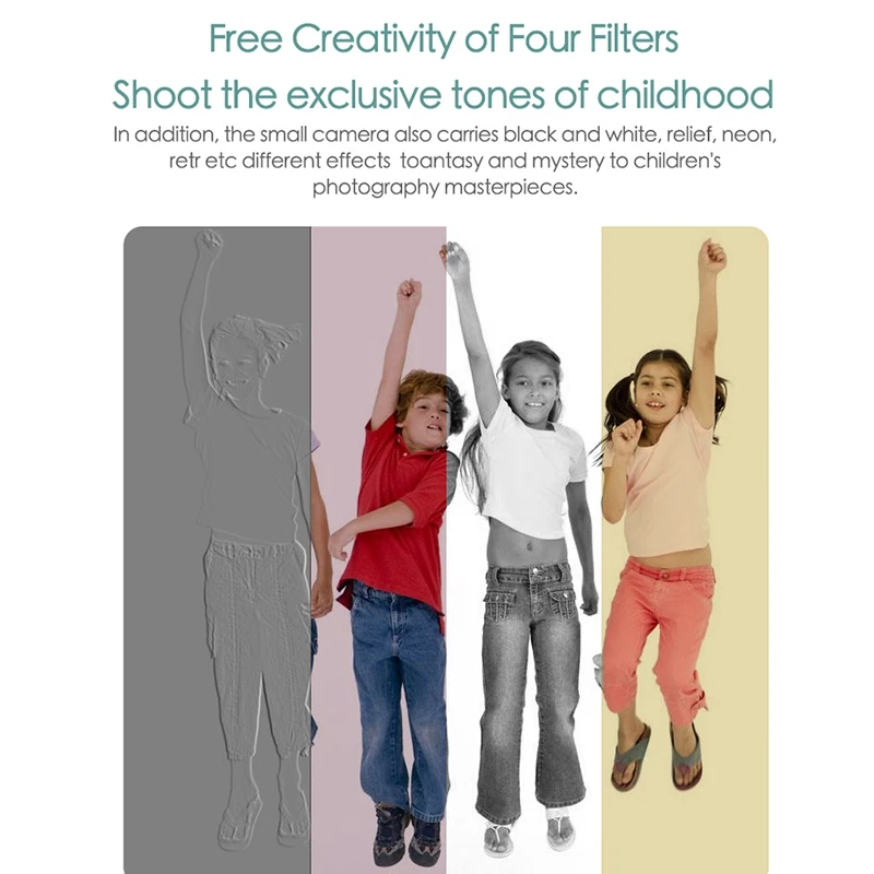 

Kids Camera with 2 Inch IPS Sn Supports 20.0MP Photo1080P HD Digital Video and 4X Digital Zoom