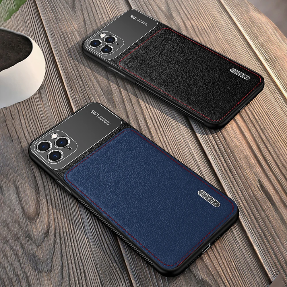 Кожаный чехол премиум класса для IPhone SE2020 защитный телефона 11 Pro Xr X Xs Max 7 Plus 8 SE2