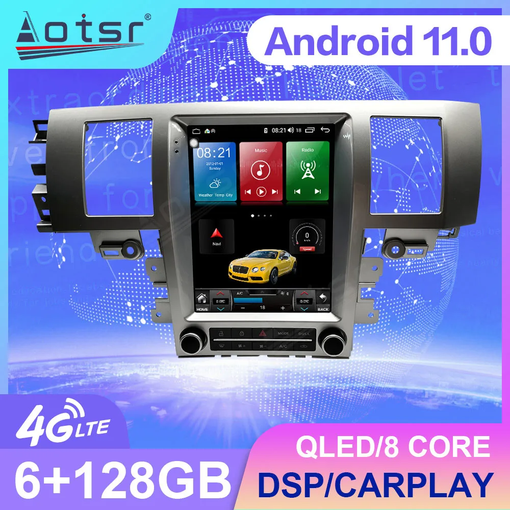 

6+128G Android 11 For Jaguar XF X250 XFR 2007 - 2015 Car Auto Radio Multimedia Player Video GPS Navigation Stereo Head Unit