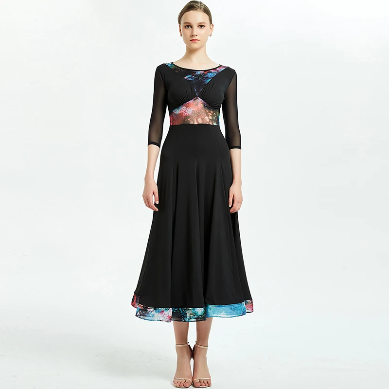 Модное платье для современных танцев новинка вальса большие качели женское