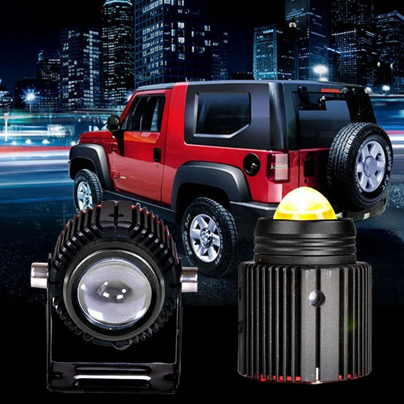 

Фары светодиодные для мотоцикла, 2 шт., двухцветные, дальний и ближний свет