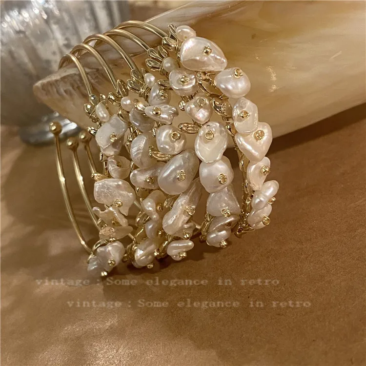 

French Natural Special-Shaped Freshwater Pearl Bracelet Pearl Bracelet Bracelet Jewelry Female