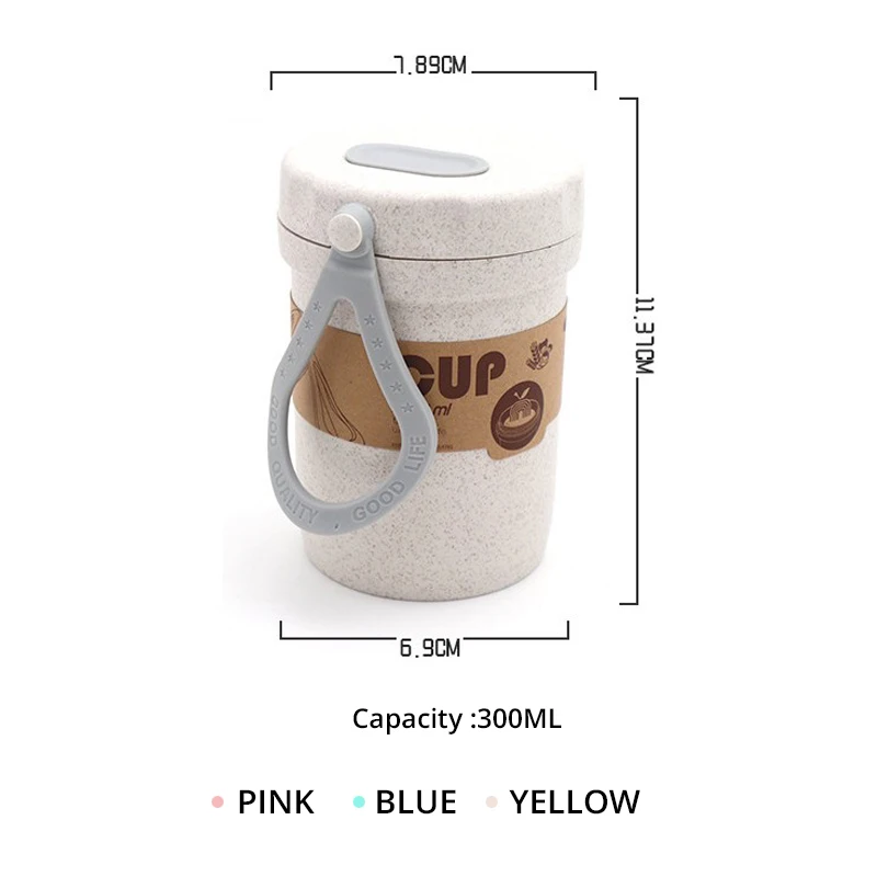 

300ml Soup Box Sealed Leakproof Kids Lunchbox Eco-Friendly Round Food Container Meal Prep Bento Box Microwavable Lunch Box New