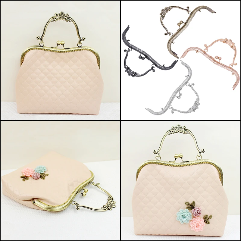 MIUSIE 20 5 см Сливовый цветок узор монеты кошелек рамки металлическая ручка поцелуй