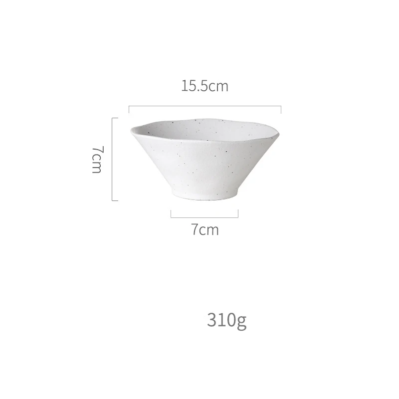 noodle bowl KINGLANG нордическая белая матовая отделка керамические тарелки обеденная чаша оптом - Цвет: noodle bowl