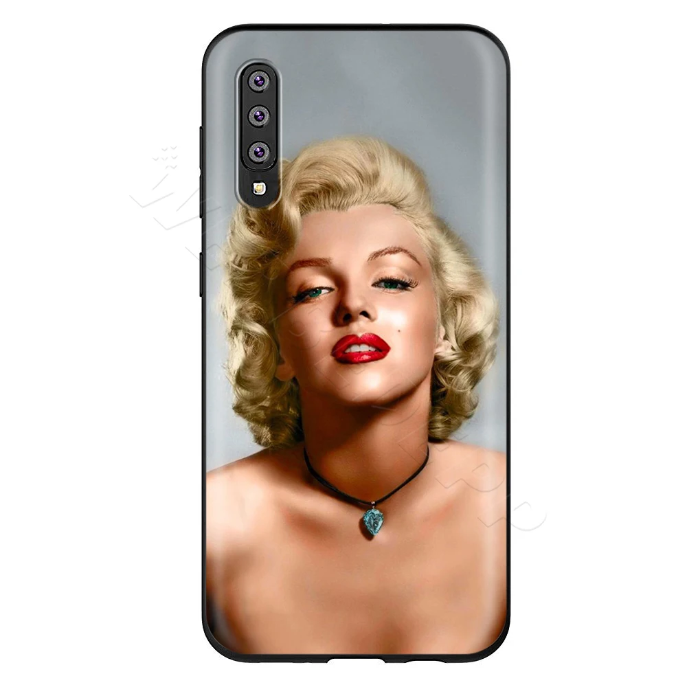 1 Webbedepp Мэрилин Монро Чехол для samsung Galaxy S7 S8 S9 S10 Edge Plus Note 10 8 9 A10 A20 A30 A40 A50 A60 A70 - Цвет: 1