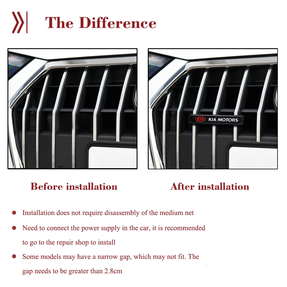 Автомобильная наклейка передний капот решетка логотип светодиодный