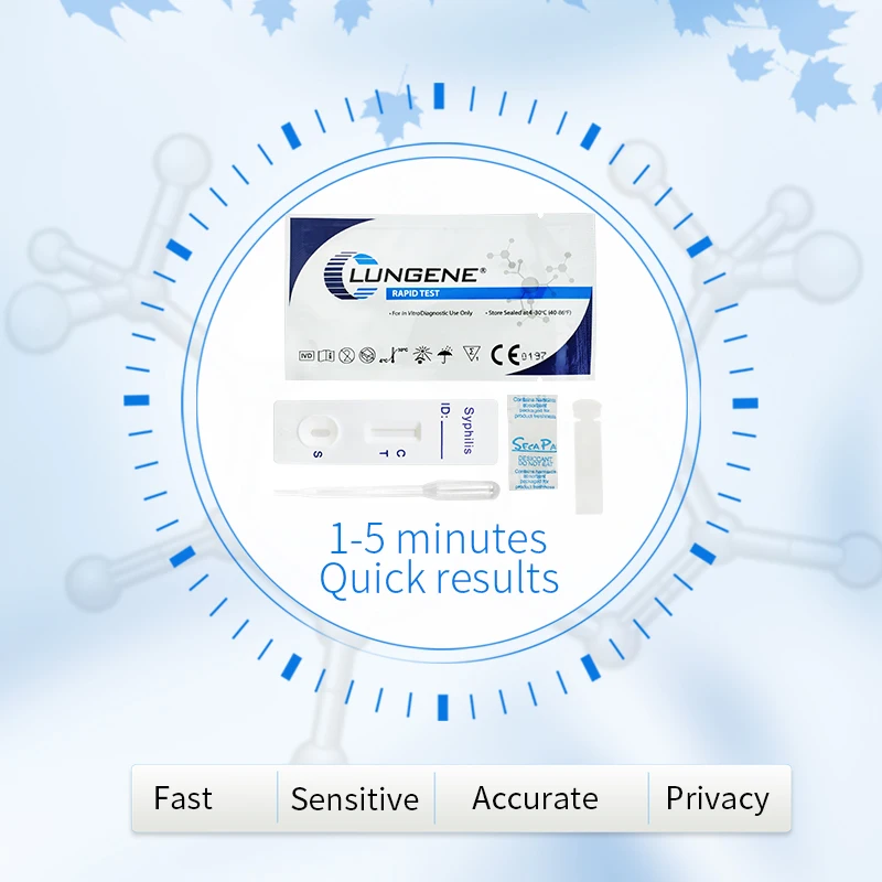 Кассета для быстрого теста на сифилис тест венерейные заболевания полоска кровь