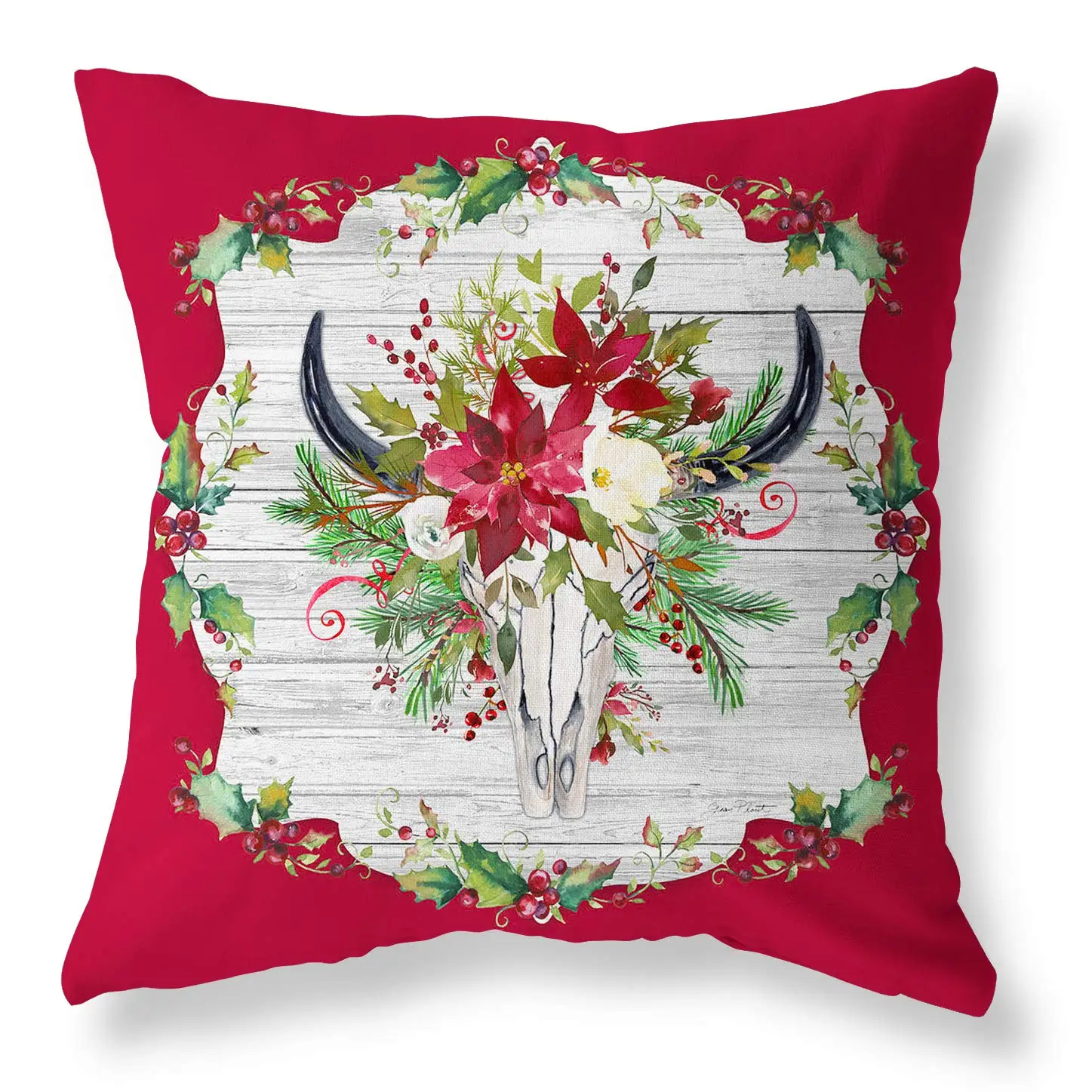 Christmas festive linen pillowcase living room sofa cushion cover home decoration holiday series throw pillows | Дом и сад