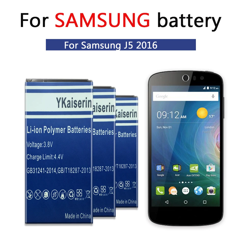 Батарея EB BJ510CBC для Samsung Galaxy J5 2016 Edition J510 J510FN J510F J510G BJ510CBE 5700 мАч батарея номер
