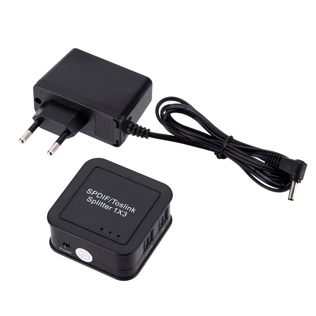 SPDIF 1x3 цифровые волоконно оптические разветвители Awitch Box один вход три выходных
